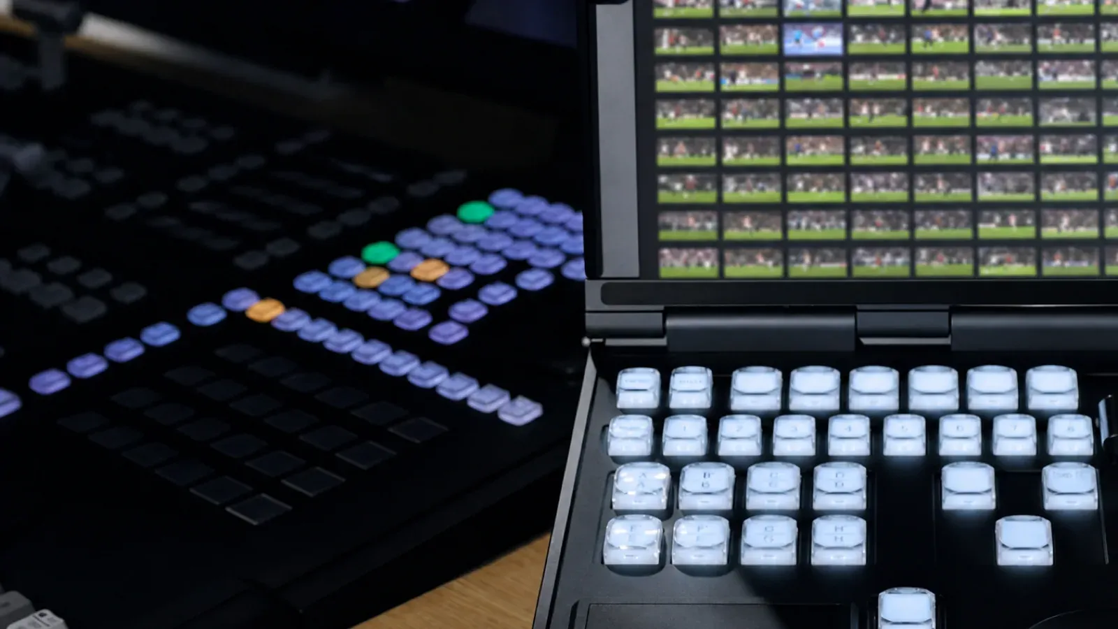 Close-up of Sobey's slow-motion replay control panel